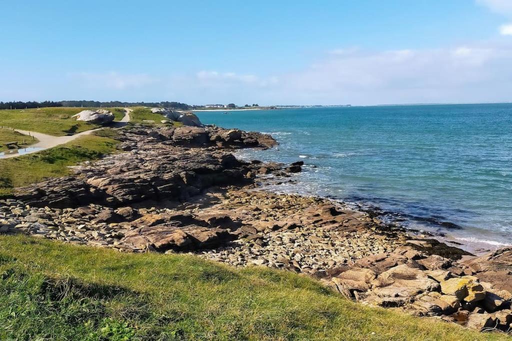 T2 Neuf Au Pied De La Plage Saint-Pierre-Quiberon Bagian luar foto